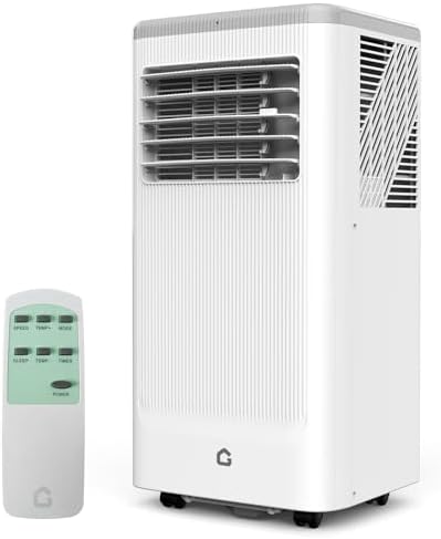 Portable Air Conditioner, 8000 BTU Air Conditioner for Bedroom with 3 in-1 Cooling AC Portable Air Conditioner for Room with Sleep Mode, Ventless Floor Air Conditioner, 3 Speeds Fan