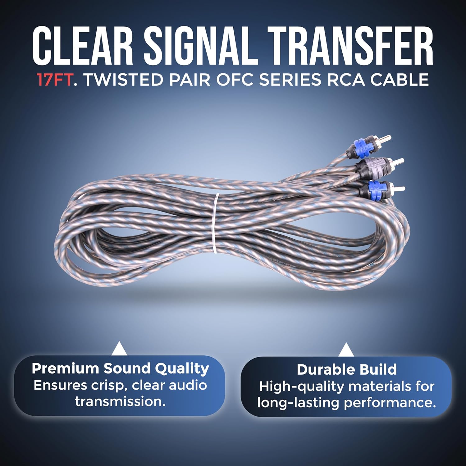 Elite Audio Pro-Economy Series Amplifier Wiring Kit - 5000 Watt Max Power, Tinned Copper Cables, 2-Channel RCA Cable, Mini-ANL Fuse Holder, Install Kit - PROECK-0 (8-Gauge)