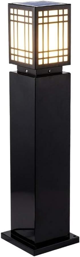 Solar Lawn Lamp Outdoor Waterproof Landscape Pillar Light Villa Garden Pillar Light Pavement Path Lighting(100CM)