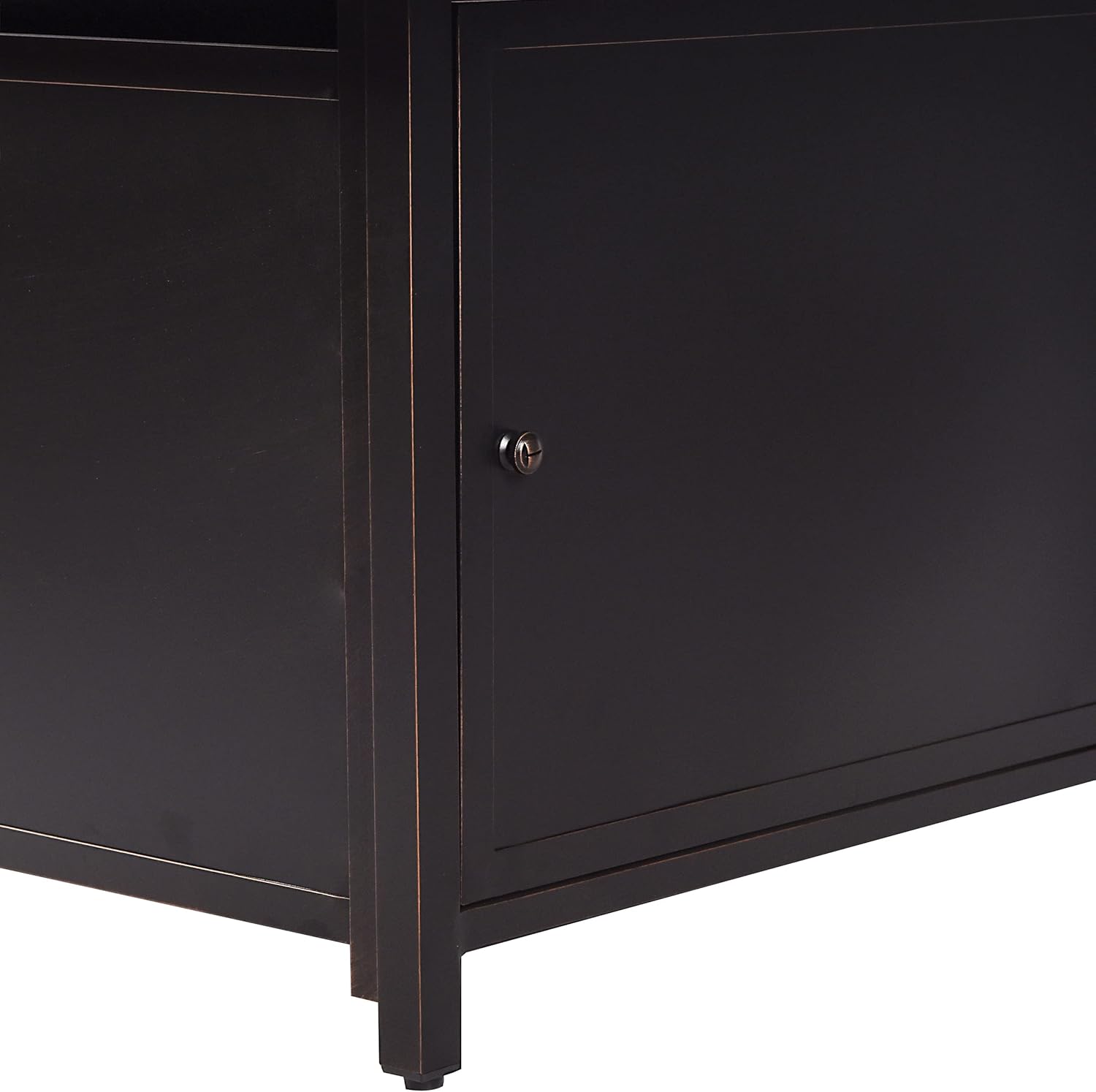 Square 42 in. x 42 in. Aluminum Propane Fire Pit Table with Glass Beads, Two Covers, Lid, 57,000 BTUs in Copper Finish