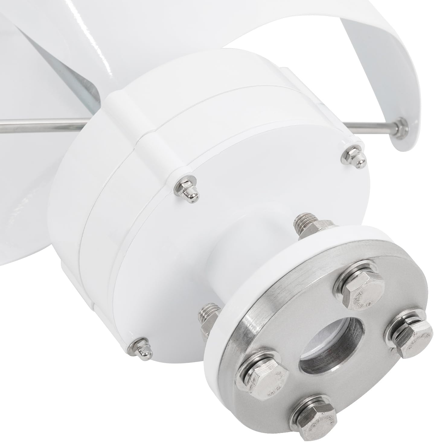 Wind Turbine, 500W 42.65ft/s Vertical Axis Wind Turbine Generator Home Windmill Kit Hybrid Wind System with Controller for Home, Business, Industrial Energy Supply (500W 12V White)