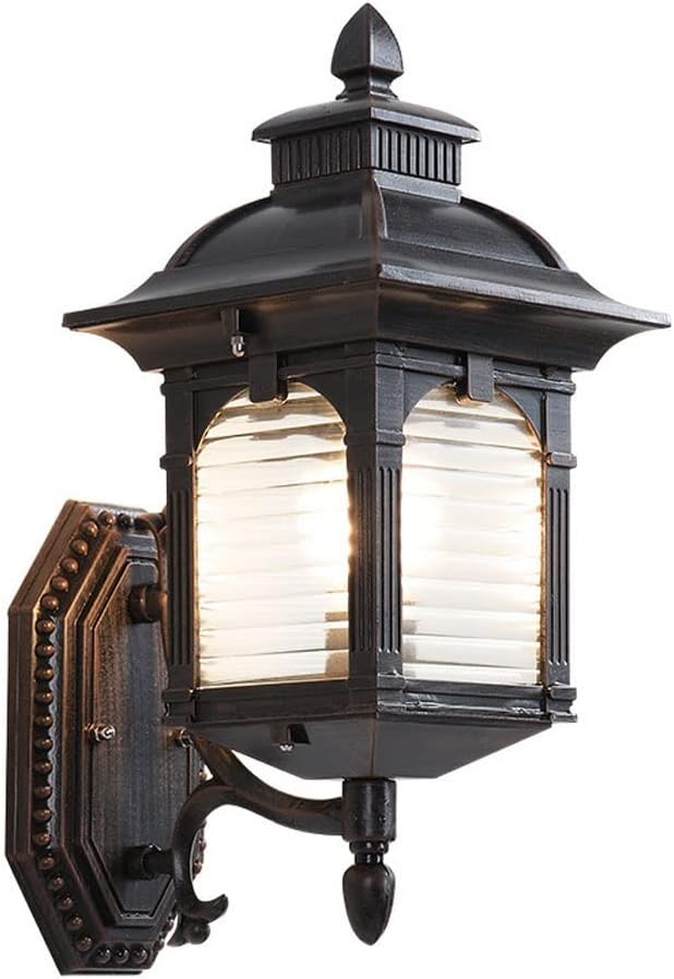 Outdoor Wall Lantern, Waterproof Exterior Wall Light Outside Sconce Lighting Fixtures Anti-Rust Wall Mount Lamp for Front Porch Garage Doorway Entryway