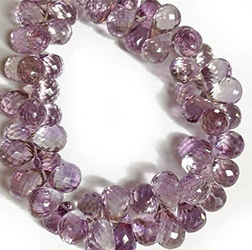amethyst micro-faceted teardrops, grade. approx. 7.5x10.5mm - 7.5x11.5mm 24 beads
