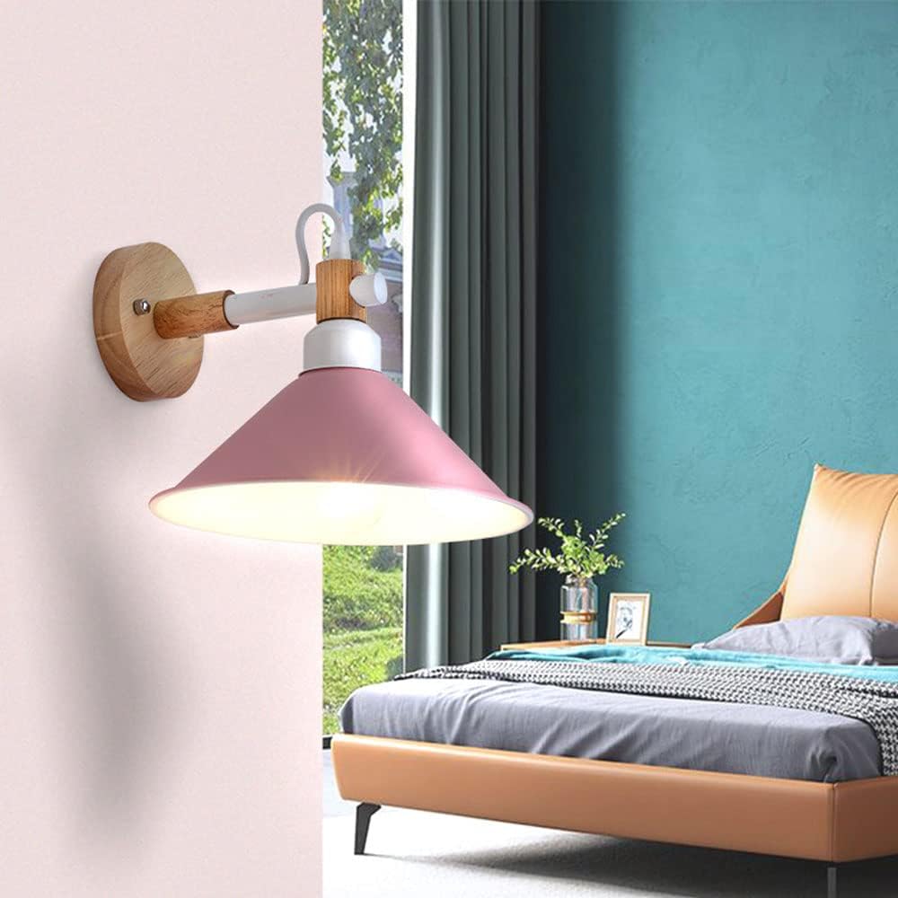 Nordic Minimalist Macaron Bedroom Wall Sconce, Bedside Wall Mounted Lighting Fixture, Hotel Corridor Wall Lamp, for Aisle Background Wall Decoration Wall Lantern