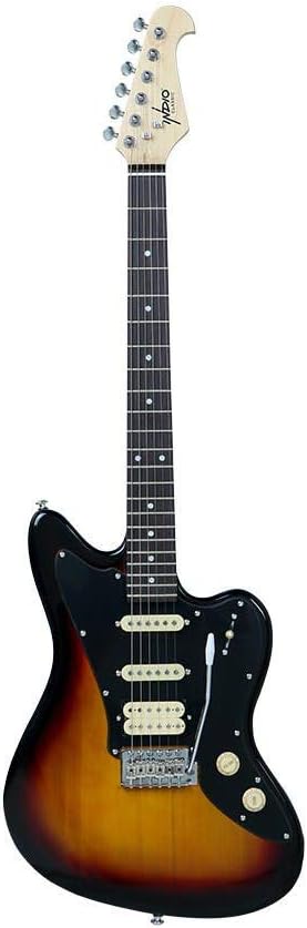 Monoprice Offset OS20 Classic Electric Guitar - Right Handed, Basswood Body, Gig Bag, Sunburst - Indio Series