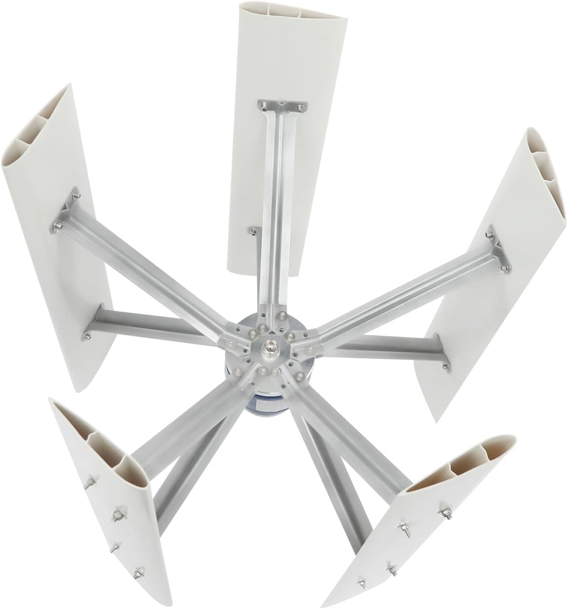 5-Blade Wind Turbine Generator, Vertical Axis Wind Turbine Generator, IP67, 12V 500W Wind Power Generator with Controller for Households, Ships, Pavilions, RV