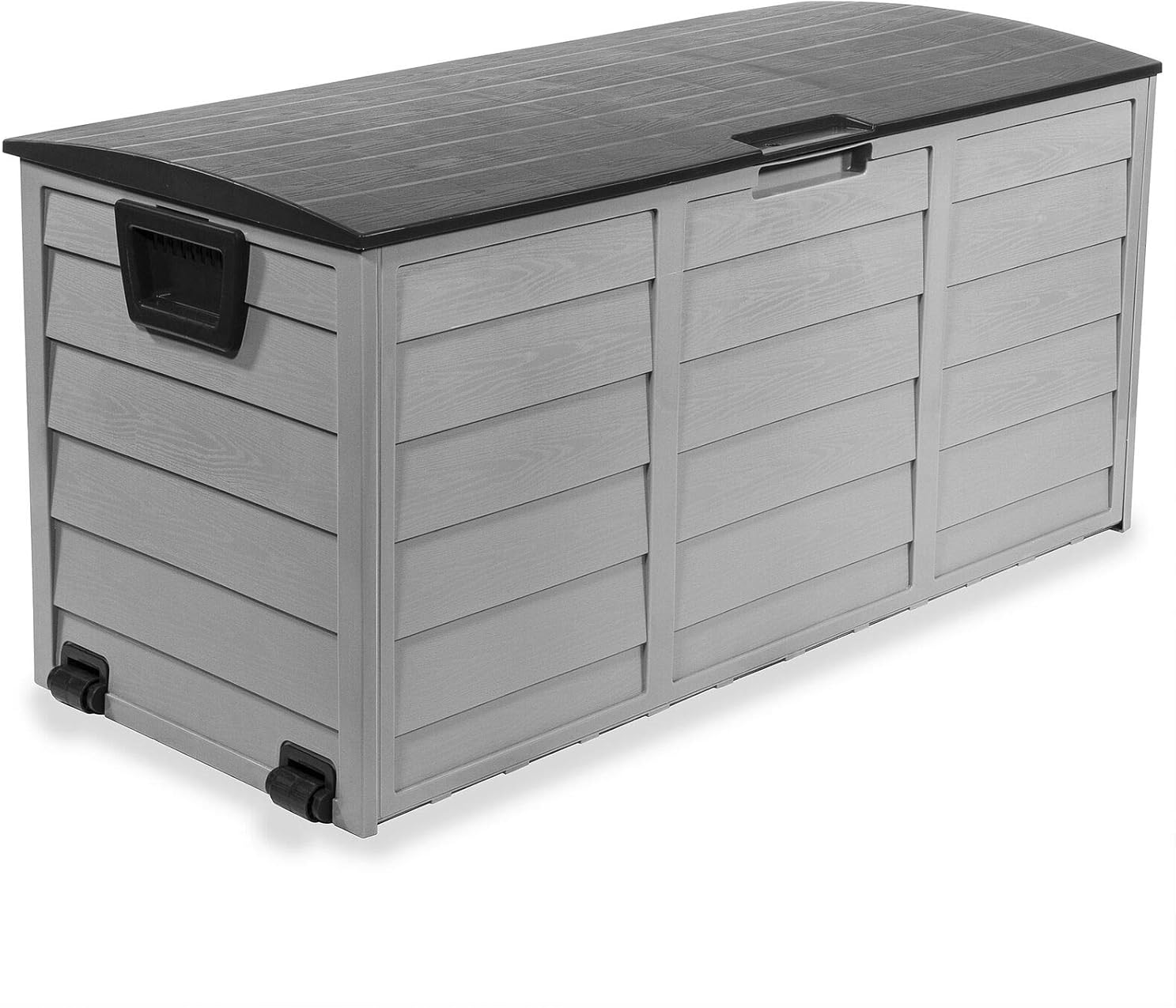 Baskets, All Weather UV Pool Deck Box Storage Shed Bin Outdoor w/Wheel