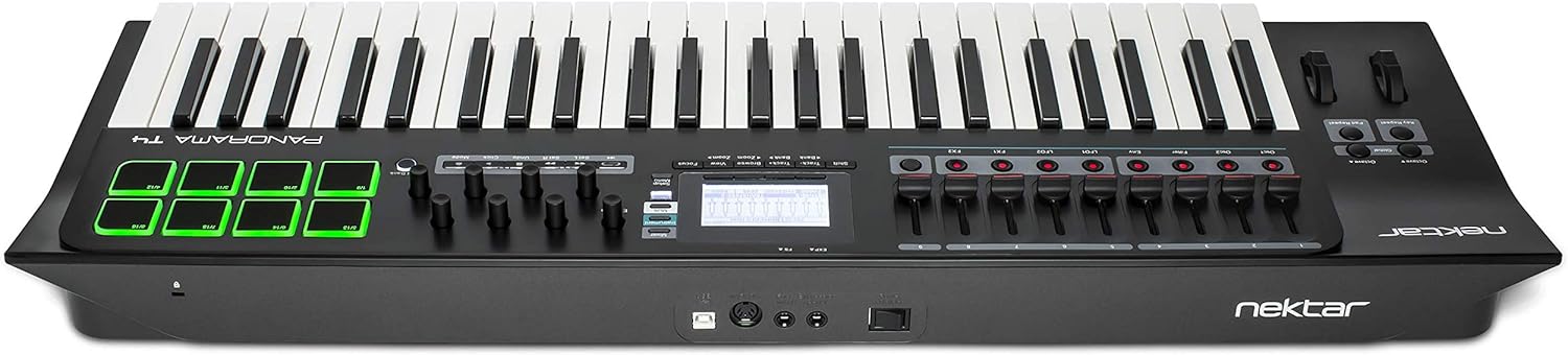 Nektar Panorama T4 MIDI Controller Keyboard Bundle with Keyboard Stand and Accessories