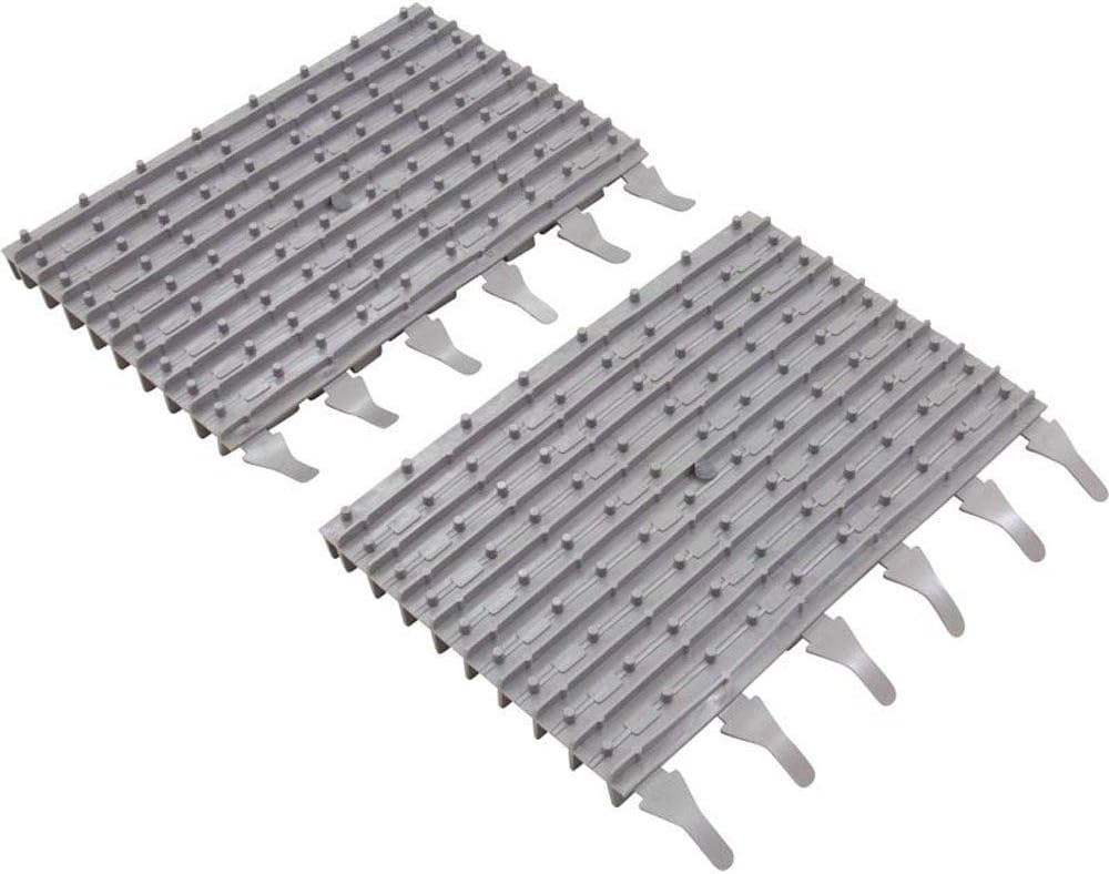 Polaris - Pool Cleaning Brush Scrubber - Set of 2 - Silver Plastic - Reusable - P825 Robotic Cleaner Replacement Part