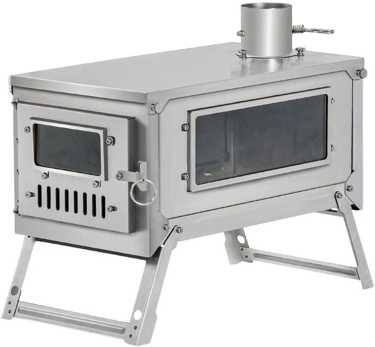 Outdoor Fireplaces Titanium Stove Foldable Lightweight Durable Portable Folding Wood Burning Outdoor Fire Pits