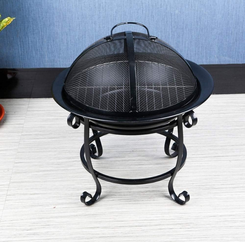 ItzZa Fire Pits Outdoor Wood Burning Firepit Fire Pit Garden Outdoor Patio Rustic Heavy Free Standing Round Bowl