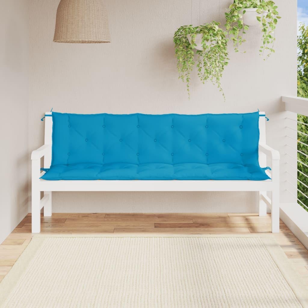 Garden Bench Cushions 2 pcs Light Blue 70.9