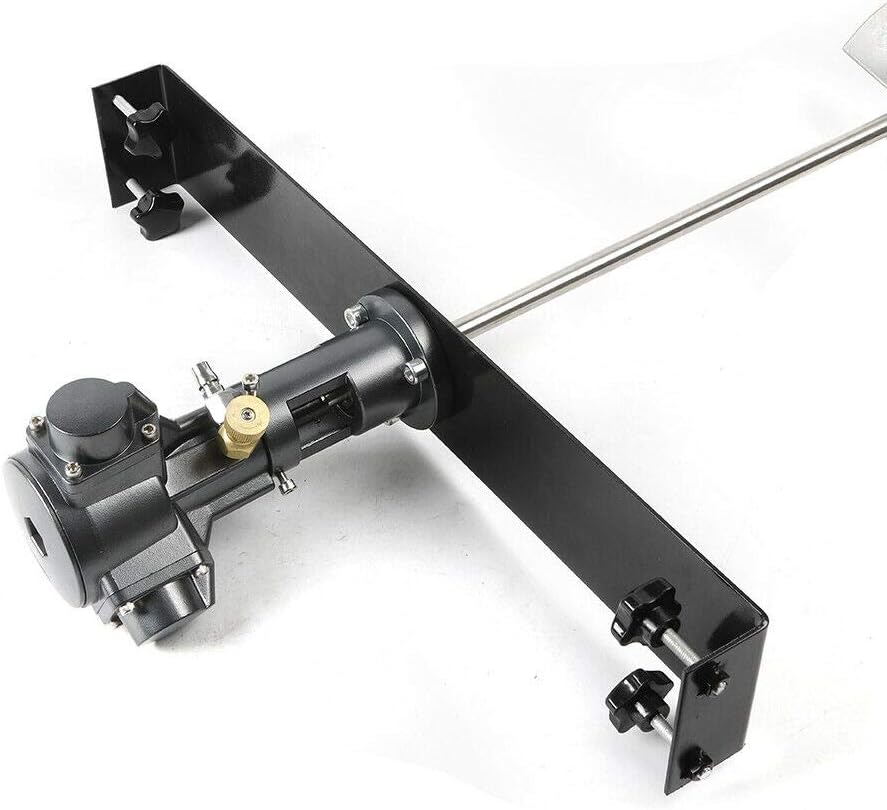 Pneumatic Bracket Mixer, 50-Gallon 1/2 HP 31.5Inch Pole Tank Barrel Air Mix Clip Paint Blender Automatic Paint Mixing Stirring Machine Ink Coating Mix Tool with Stainless Steel Blade