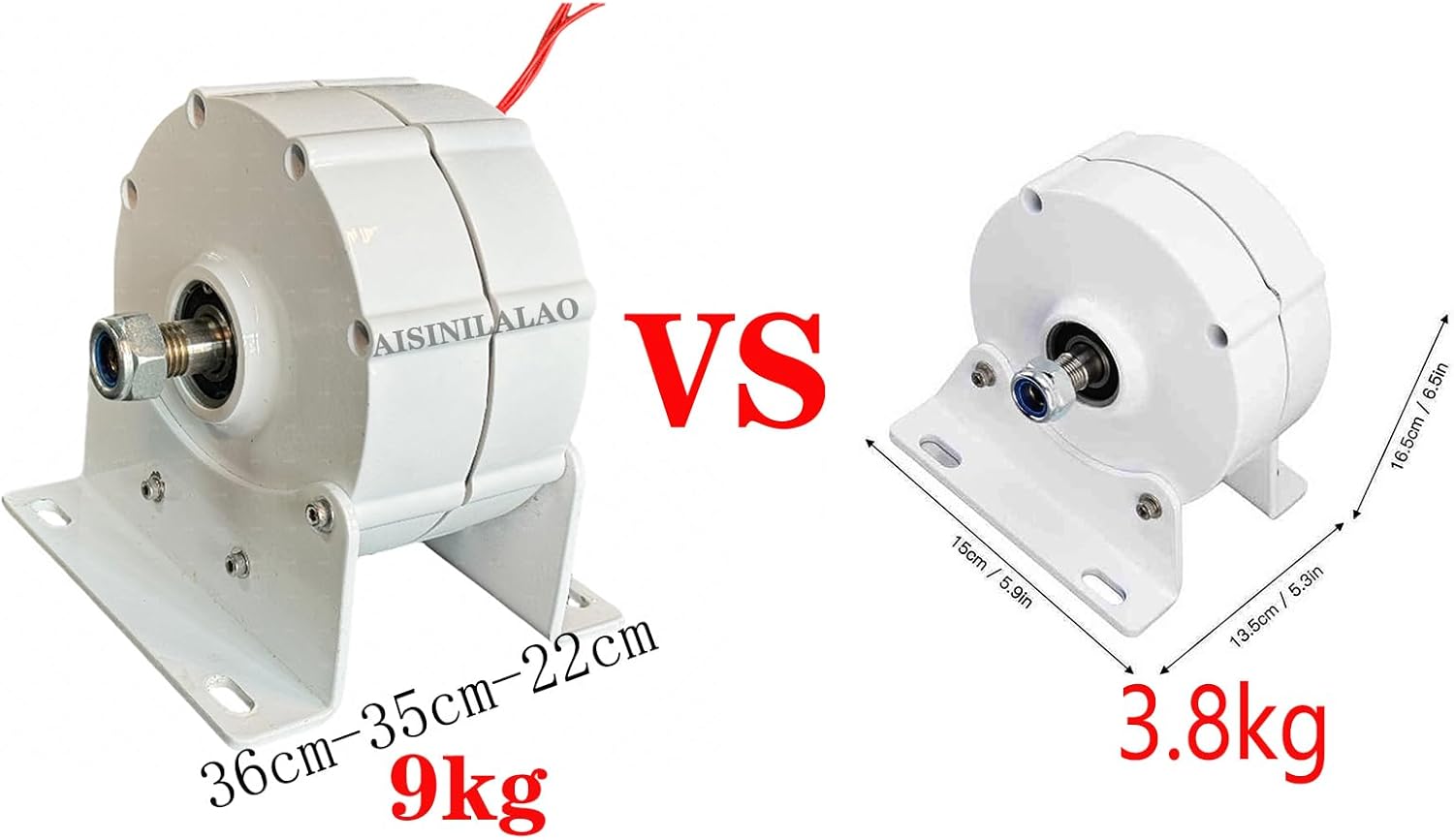 10000W Low RPM Alternator Permanent Magnet Rare Earth Turbine,3 Phase Gearlessermanent Magnet Generator AC Alt Pernators for Wind Turbine