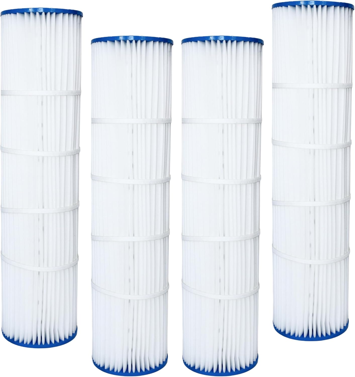 DPM Quad DE Cartridge Set Replacement for Pentair Quad DE 100 Pool Filter Pleated Element 4 Pack Made in USA | Replaces C-6900 PC-1963 FC-6484 178656 (100 Sq Ft (32 3/4