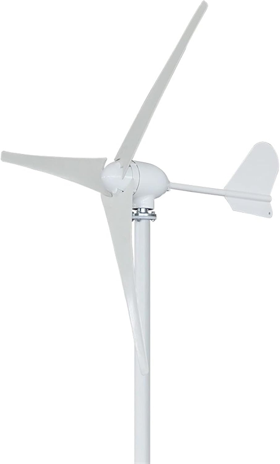 Wind Turbine Real 500 W Horizontal Wind Turbine Generator 12 V 24 V 48 V 3/5 Blades Windmill Home Use + 600 W Waterproof Charger Controller (Color : Flange base, Size : 6 BLADES_12_500W)