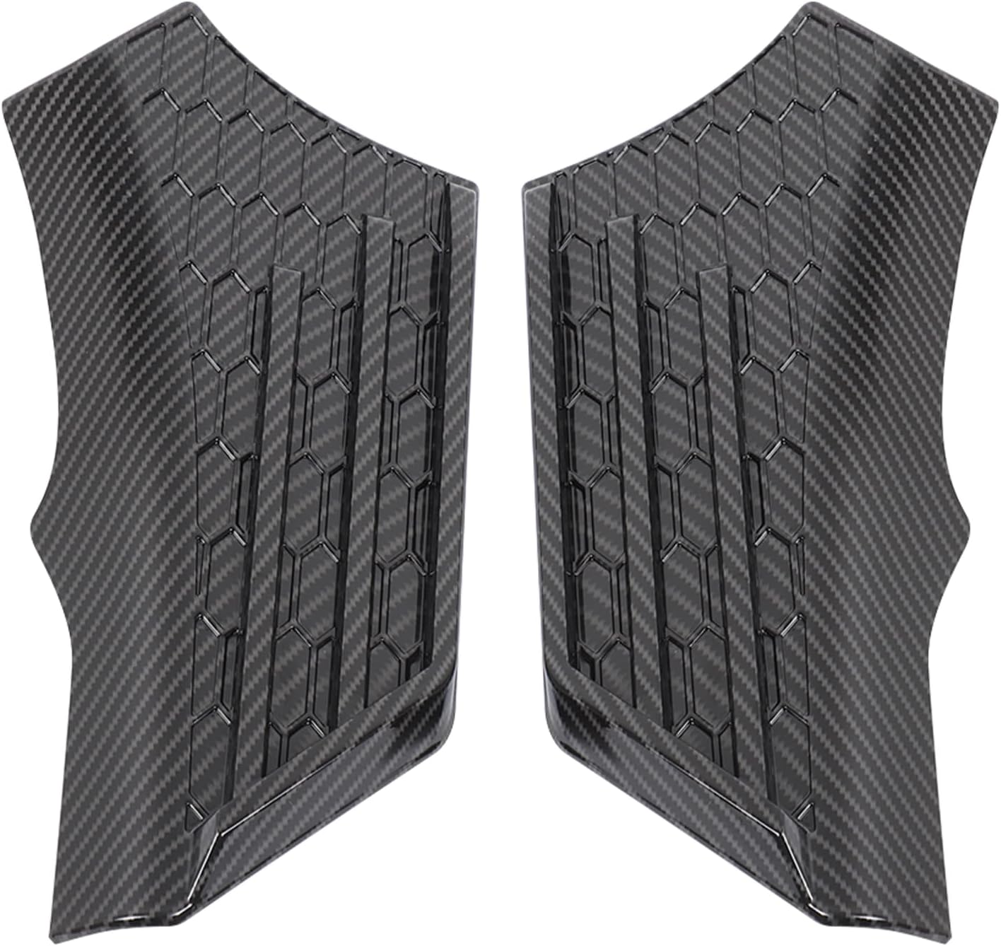 Aunginsy Upper Fender Air Vent Panel Trim Cover Compatible with Ford Maverick 2022-2025, Car Hood Left & Right Side Cowl Body Armor Corner Guards Engine Spoiler Decorative Overlay Exterior Accessories