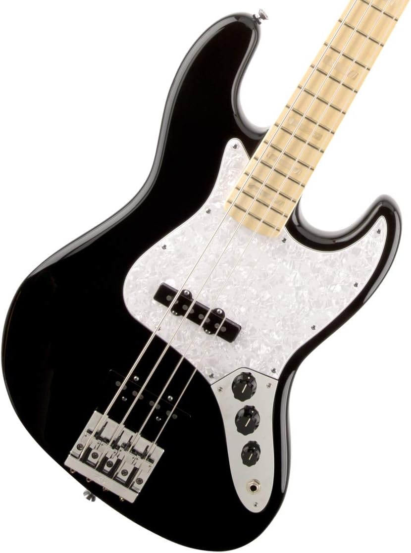 Fender 0197702806 US Geddy Lee Jazz Bass Guitar Maple Neck, Black