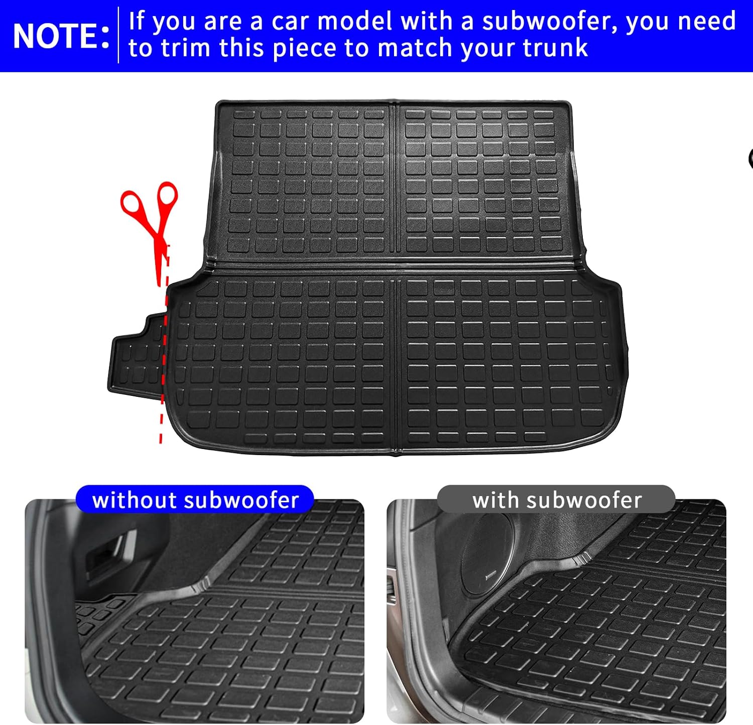 Rongtaod Floor Mats Compatible with 2020-2025 Subaru Outback Trunk Mat Cargo Mat Cargo Liner Back Seat Cover Protector 2024 Outback Accessories (Trunk Mat+Backrest Mats+Floor Mats)