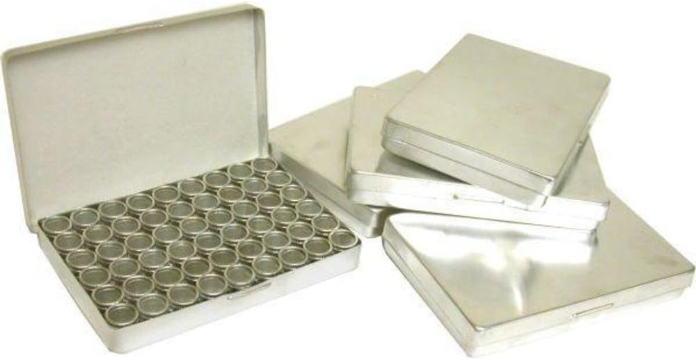270 Bead & Finding Box Holders Glass Top Jars