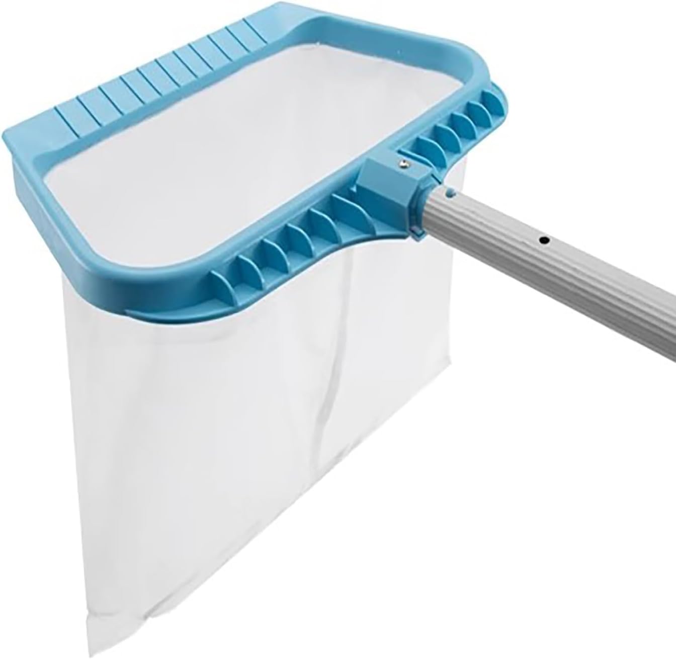 Pool Skimmer Net, Heavy Duty Swimming Leaf Rake Cleaning Tool with Deep Fine Nylon Mesh Net Bag - Fast Cleaning,Easy Scoop Edge,Debris Pickup Removal(300cm/118in)