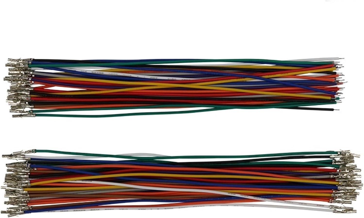 100PCS/lot 5557/5559 20AWG Connector Terminal Wire Electronic Wire Single/Double Head Male/Female Termina WIire Without housing(Gary,500MM_Double Head Female)