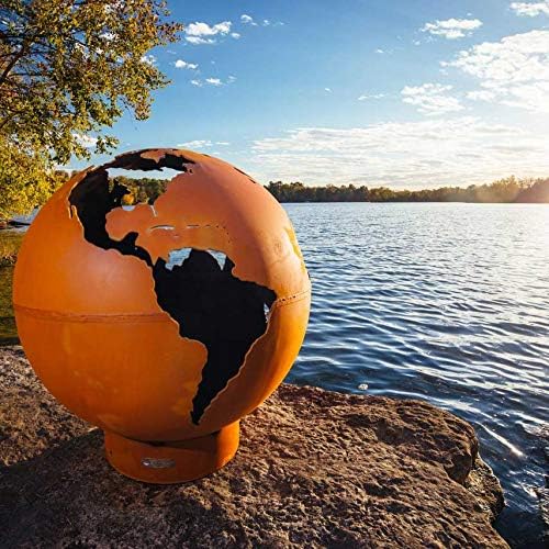 Fire Pit Art TR Third Rock Fire Pit, Metal