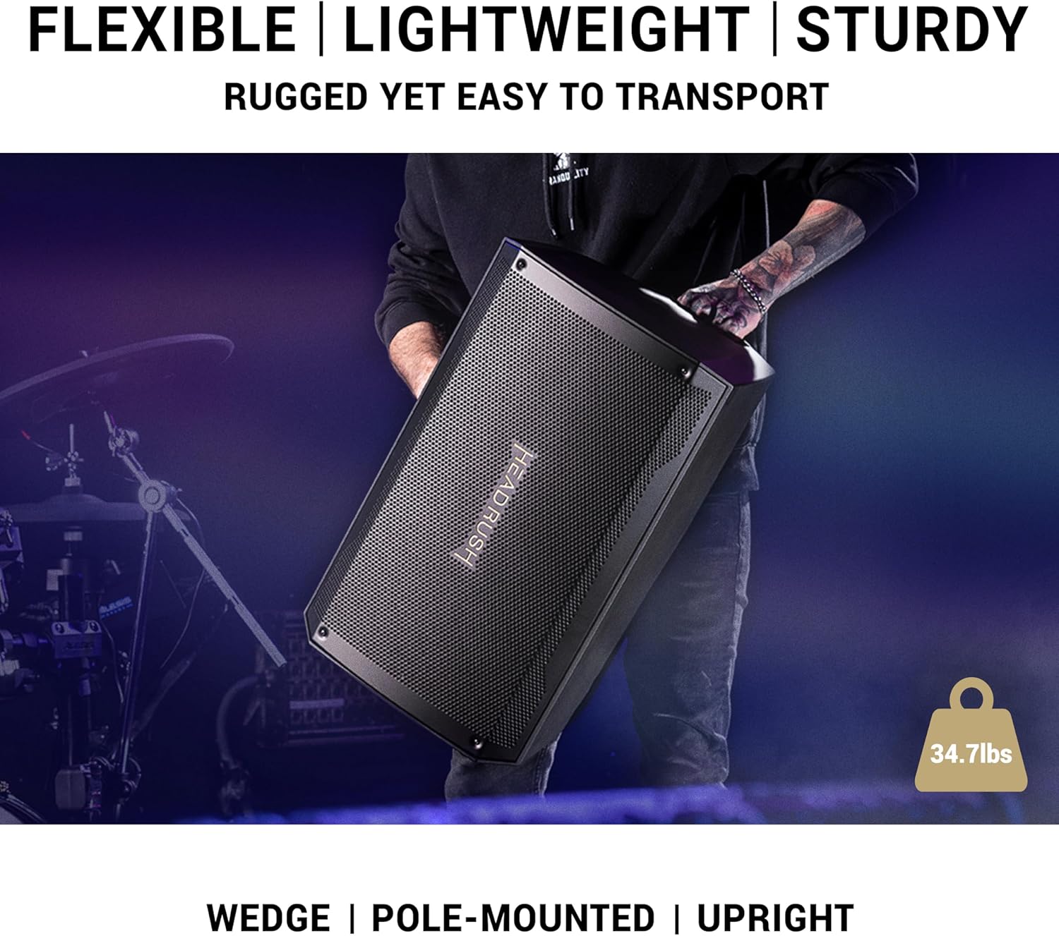 HeadRush FRFR112 MKII - 2500W Electric and Bass Guitar Amp, 12