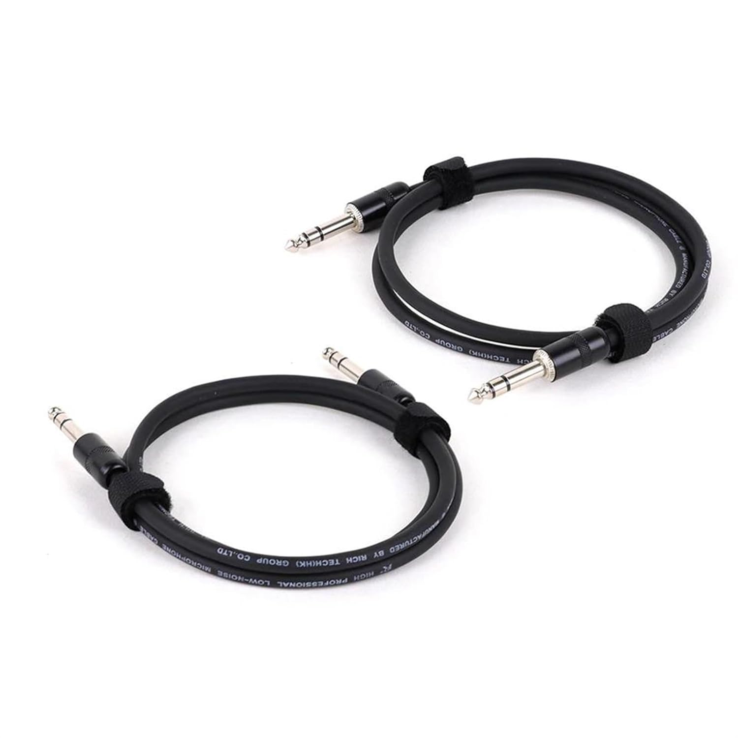 TSTS Guitar Audio Cable 1/4 Inch Straight Instrument Cable Stereo Professional Colorful Cable for Guitar Bass Amplifier Keyboard(Black,15m)