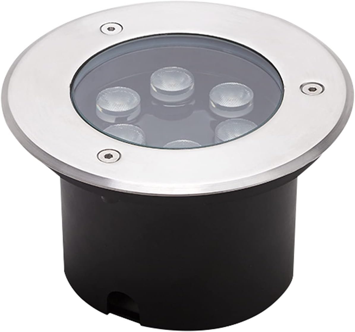 LED Waterproof Underground Light Garden Landscape Lights AC85-110V Well Lights for Driveway Deck Patio Yard Outdoor Lighting Fixture, 5 Colors