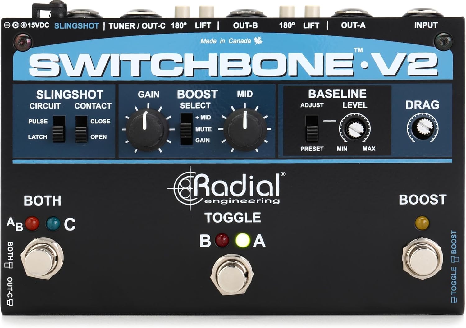 Tonebone Switchbone V2 High Performance ABY Amp Selector, R800 7081 00