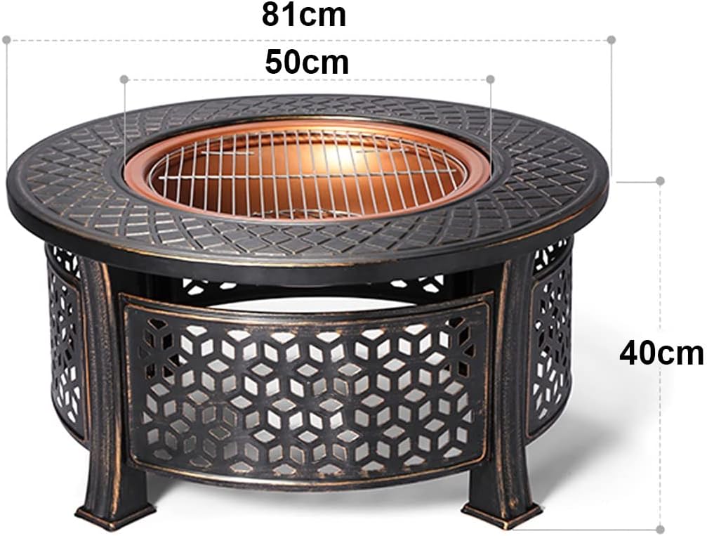 Outdoor Wood Burning Firepit Grills Barbecue Oven Indoor Heating Stove Charcoal fire Pit Home Grill fire Pit Patio Outdoor Barbecue Table