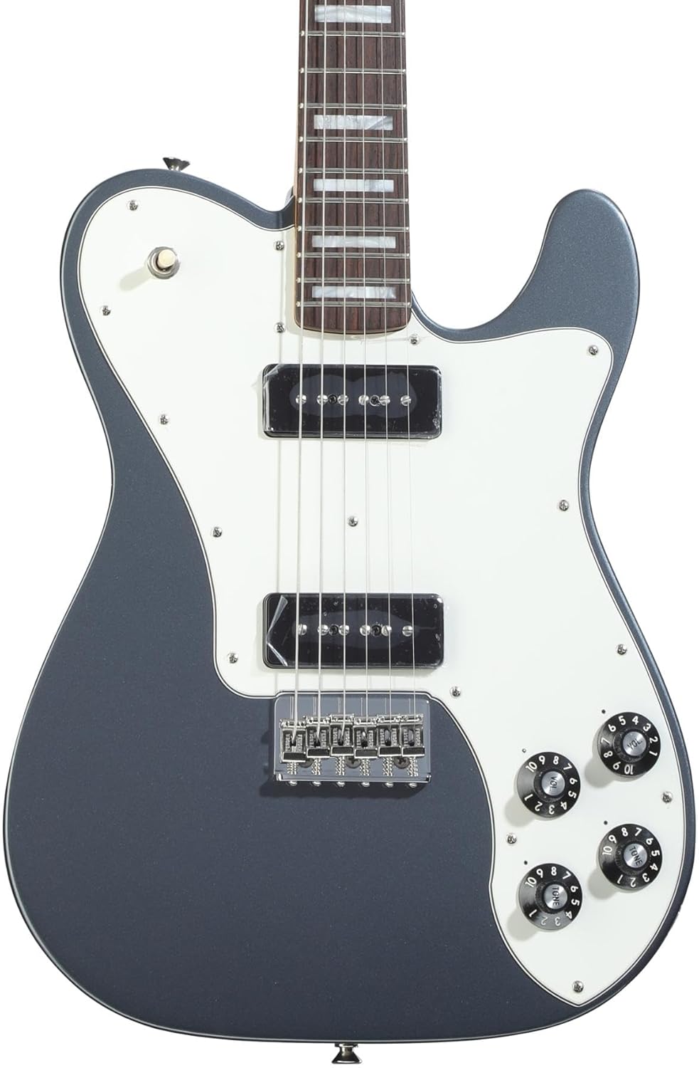Fender Chris Shiflett Cleaver Telecaster Deluxe Electric Guitar - Charcoal Frost Metallic