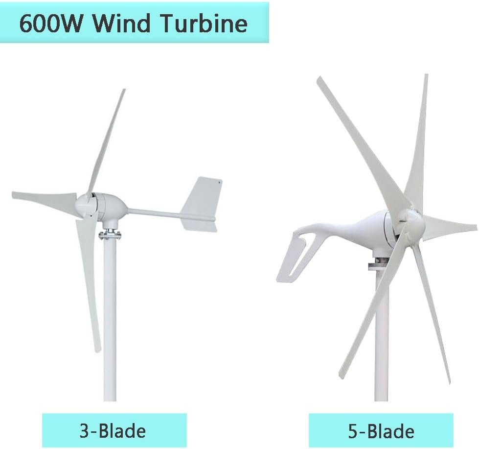 ATO Wind Turbine, 400W Horizontal Axis Wind Turbine Generator Kit (400W-24V (Without Controller), 3-Blade Wind Turbine - Flange Mount)