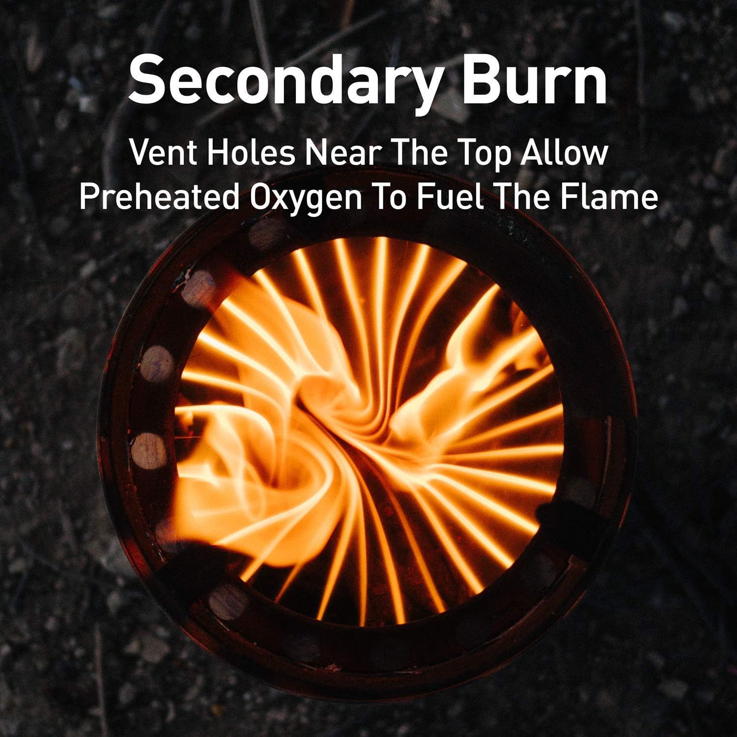 Solo Stove Titan Camping Stove Portable Stove for Backpacking and Outdoor Cooking Great Stainless Steel Camping Backpacking Stove Compact Wood Stove Design-No Batteries or Liquid Fuel Canisters Needed