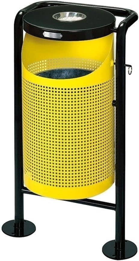Outdoor Trash Can Outdoor Trash Can Waste Storage Box with Ashtray Simple Yellow Outdoor Trash Can is Suitable for Street Park Corridors Garbage Can