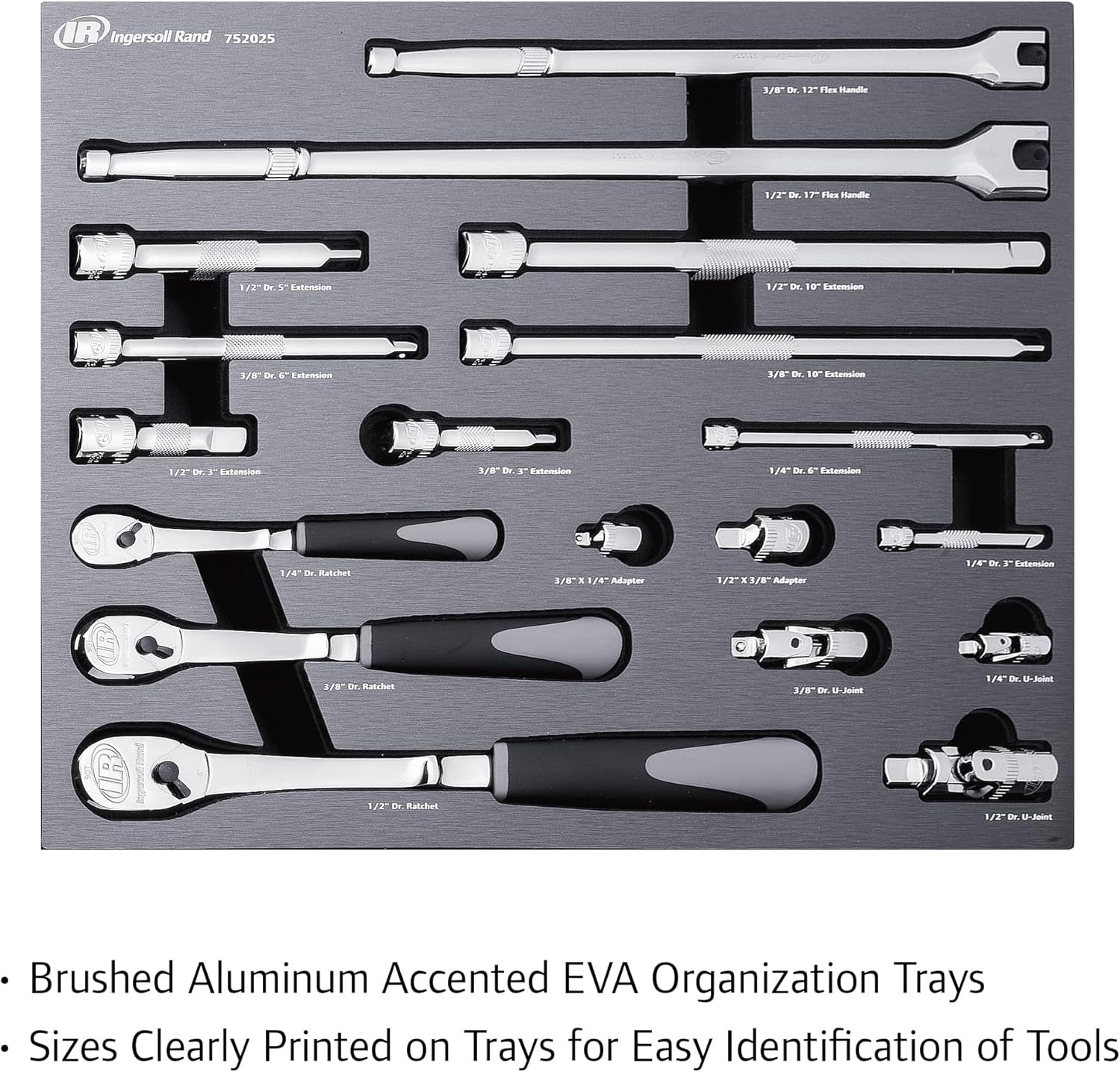 Ingersoll Rand 19 Pc. Master Ratchet and Socket Accessory Set- 752025