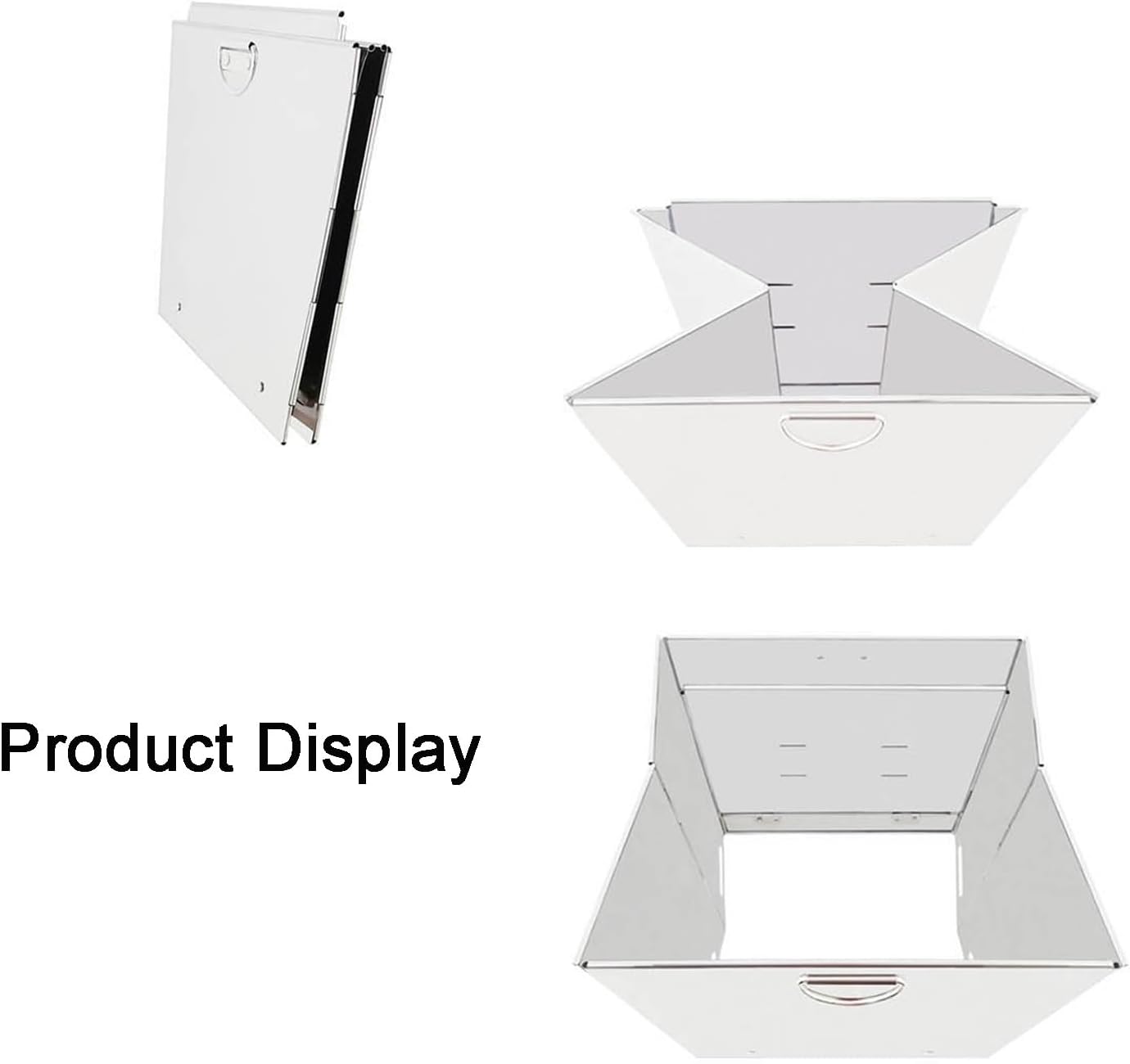 Foldable Incinerator, Portable Fire Pit, Burn Barrels for Outside for Burning Trash, Outdoor Fireplace, Incinerator Burn Barrel, Backyard Backyard Waste Disposal(61cm/24in)