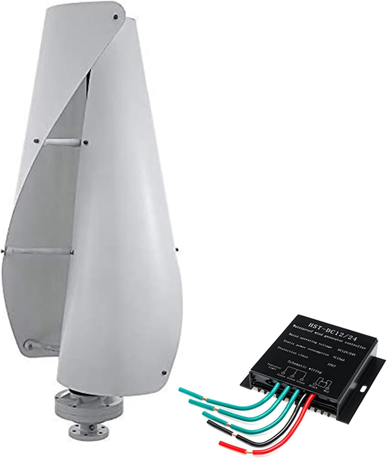 12000W 12V 24V 48V Wind Turbines Generator Kit,Wind Generator Windmill Energy Turbines Suitable, for Families and Boats (with Charge Controller)