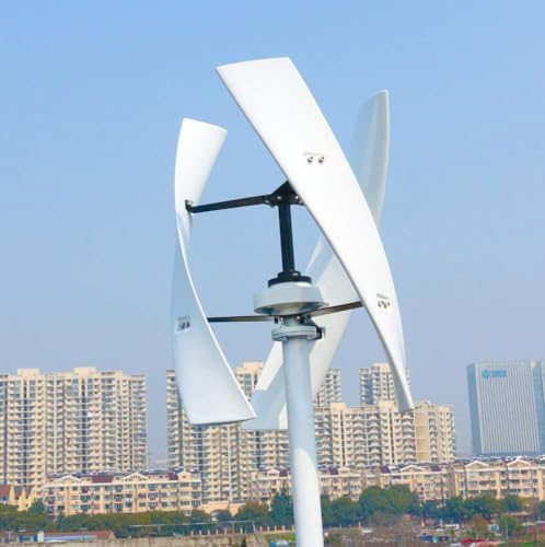 600W Maglev Wind Turbine Generator - 3 Blades Vertical Axis Kit with Charge Controller for Off-Grid Home & Industrial Use, A-24V Maglev Technology for Efficient Energy Production