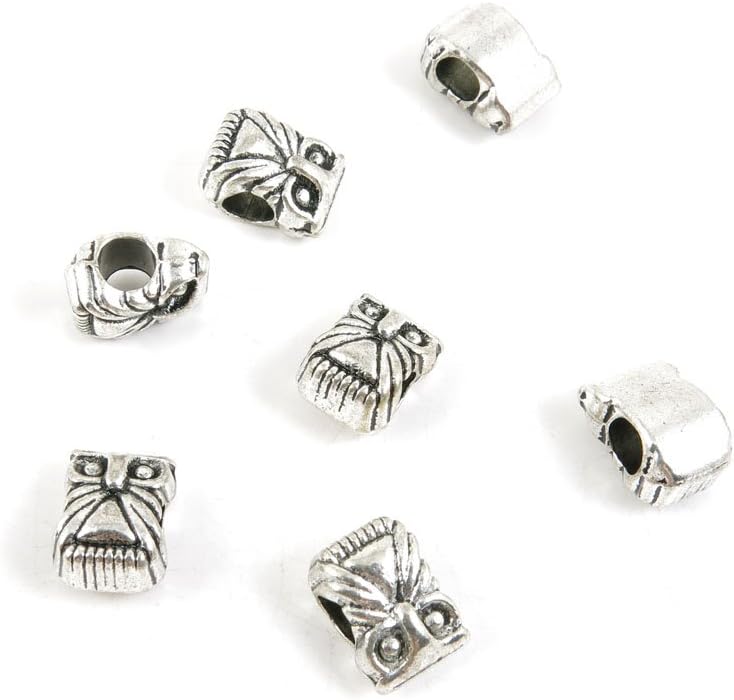 470 Pieces Antique Silver Tone Jewelry Making Charms Findings Fashion Wholesale Supplies Pendant Lots Bulk Supply A3NG2D Owl Loose Beads