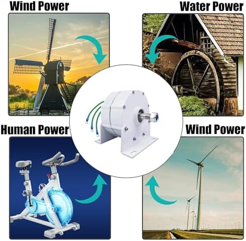 3000W Vertical Wind Turbine Generator Kit for 12V/24V/48V Systems - Ideal for Boats, Cabins, RVs, & Terraces – Complete with Controller for Maximum Energy Efficiency