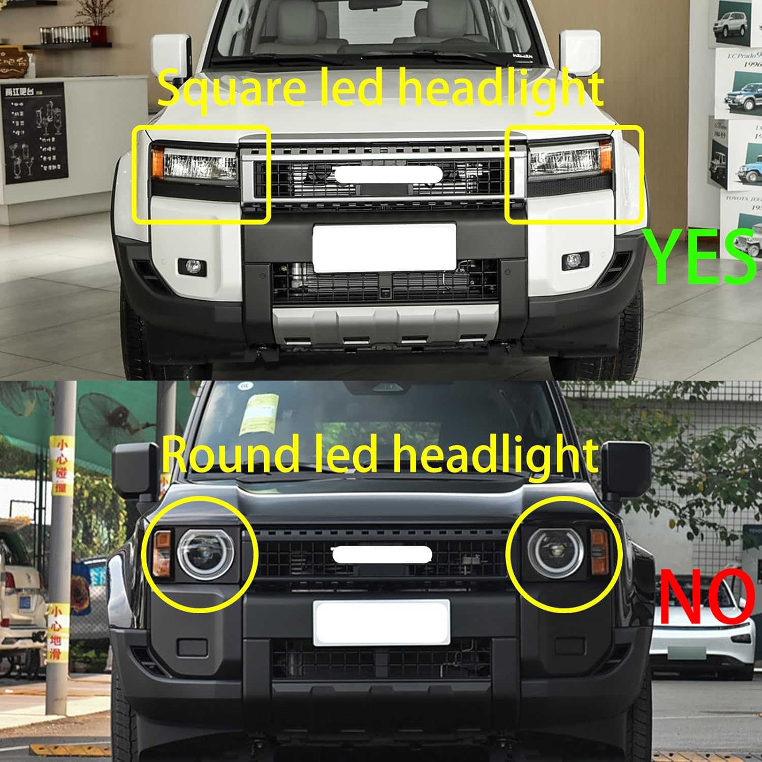 DRL LED Fog Light Front Bumper Light Fit for 2024 2025 Toyota Land Cruiser Prado LC250 with Amber Turn Signal Daytime Running Light Daylight Driving Lamp LC250 Accessories