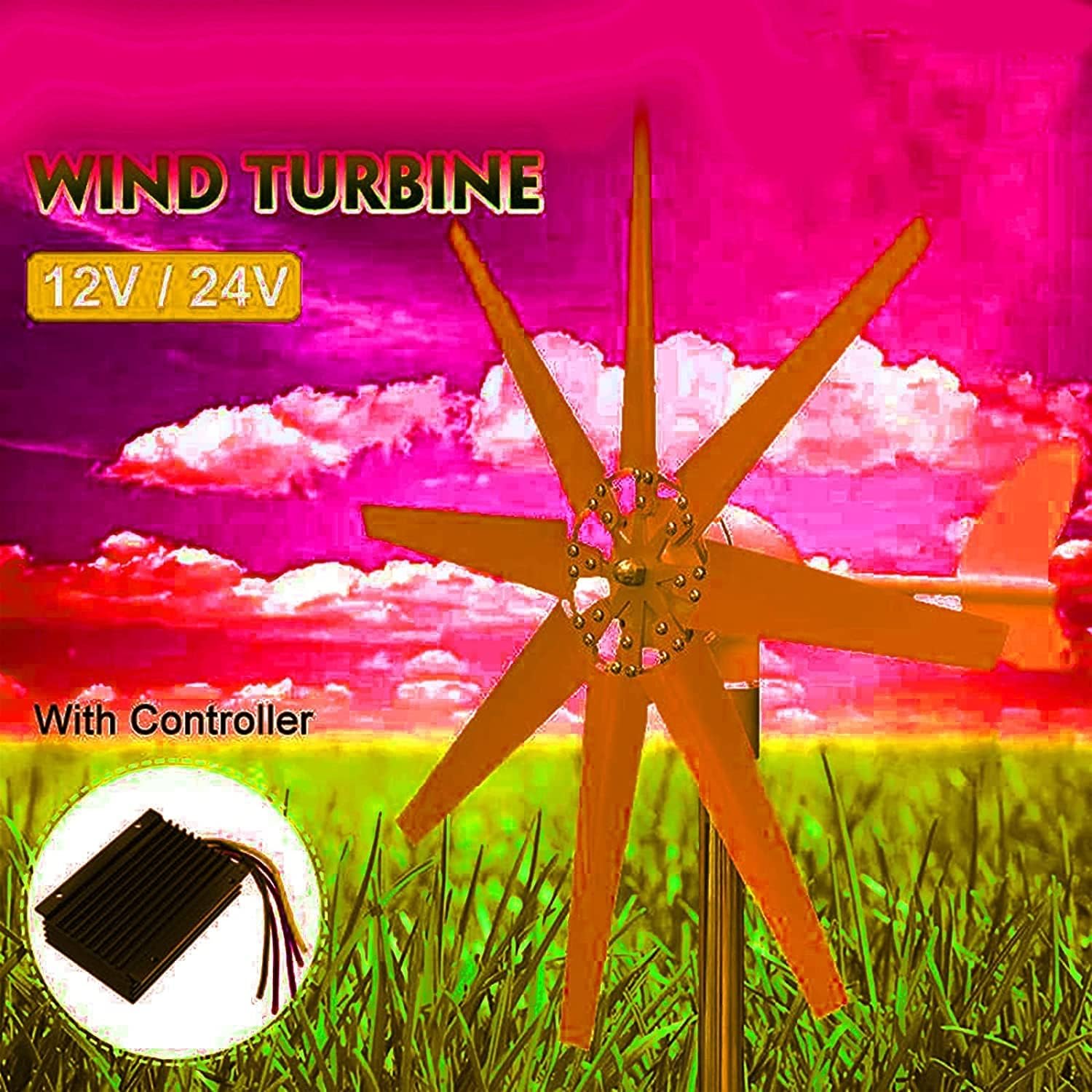 10000W Wind Turbines Generator Wind Generator, with Charge Controller Windmill Energy Turbines Wind Turbine Energy Generators