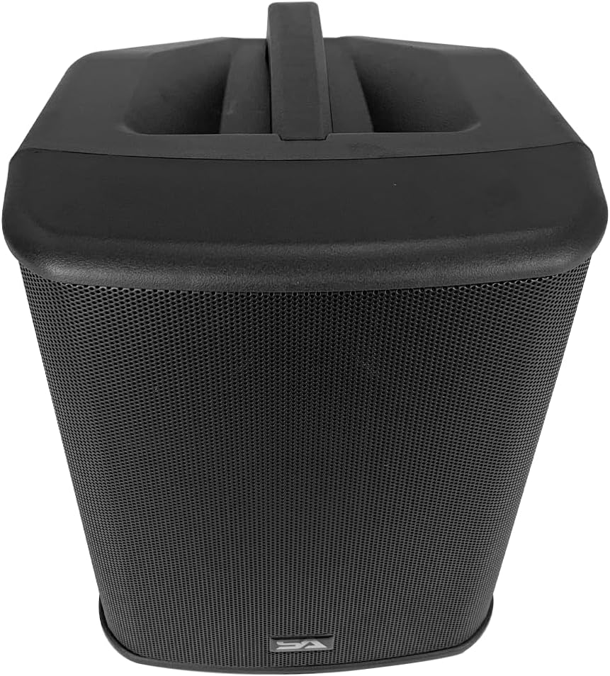 Seismic Connect - Portable Powered 8 Inch 2-Way Rechargable PA Speaker - Class D Amp | TWS Connectivity | DSP | All-in-One PA System