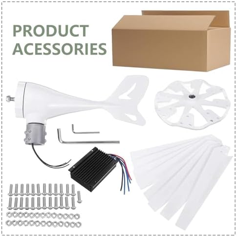 14000W Wind Turbine Generator Kit - 8 Blade Design, DC 12V/24V/48V/110V/220V, Solar & Wind Hybrid Controller, Efficient Renewable Energy Solution for Home Power Supply