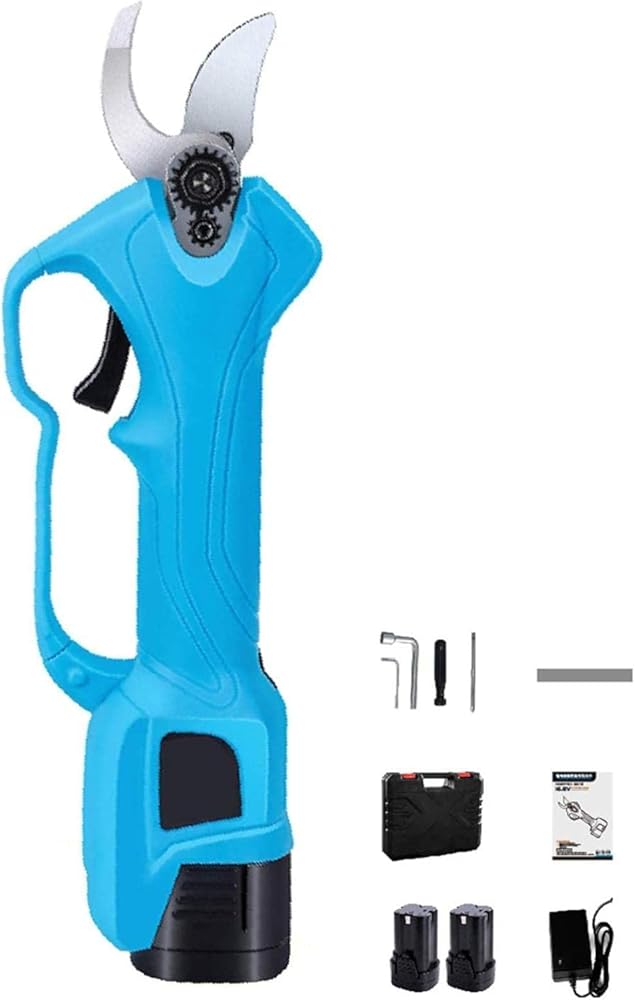 Electric Professional Electric Pruning Shears, 16.8V Li-Ion Battery Tree Branch Pruner Rechargeable Garden Cutting Shears 28Mm