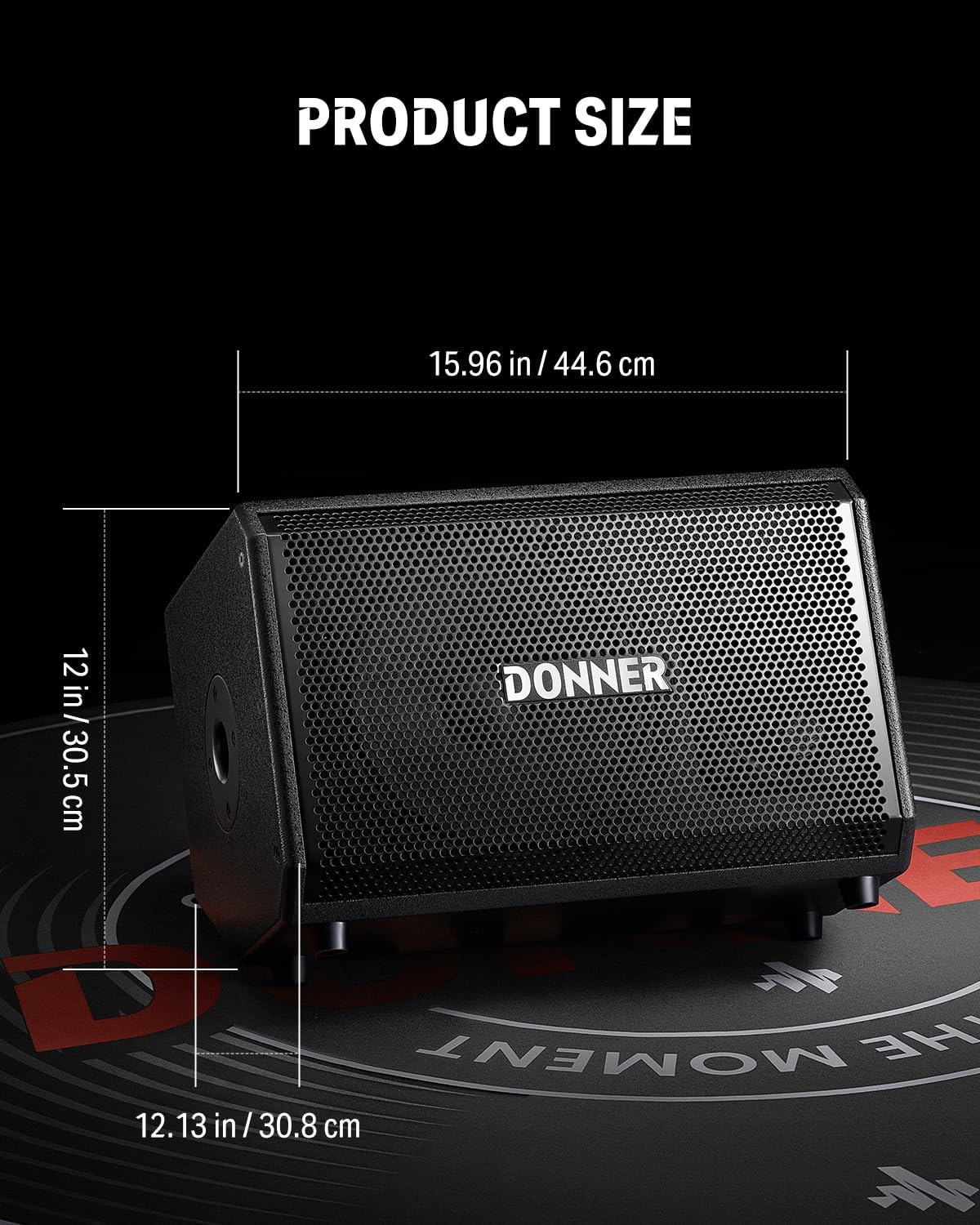Donner Electric Drum Amp 200W, Peak Power 1000-Watt Wireless Professional Electronic Drum Amplifier Portable for Multi-Scene Use DDA-1000