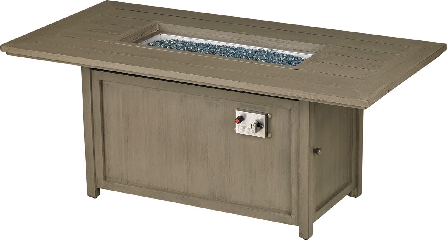 PSSRCTFT3161 Paris Rectangle Fire Table with Burner