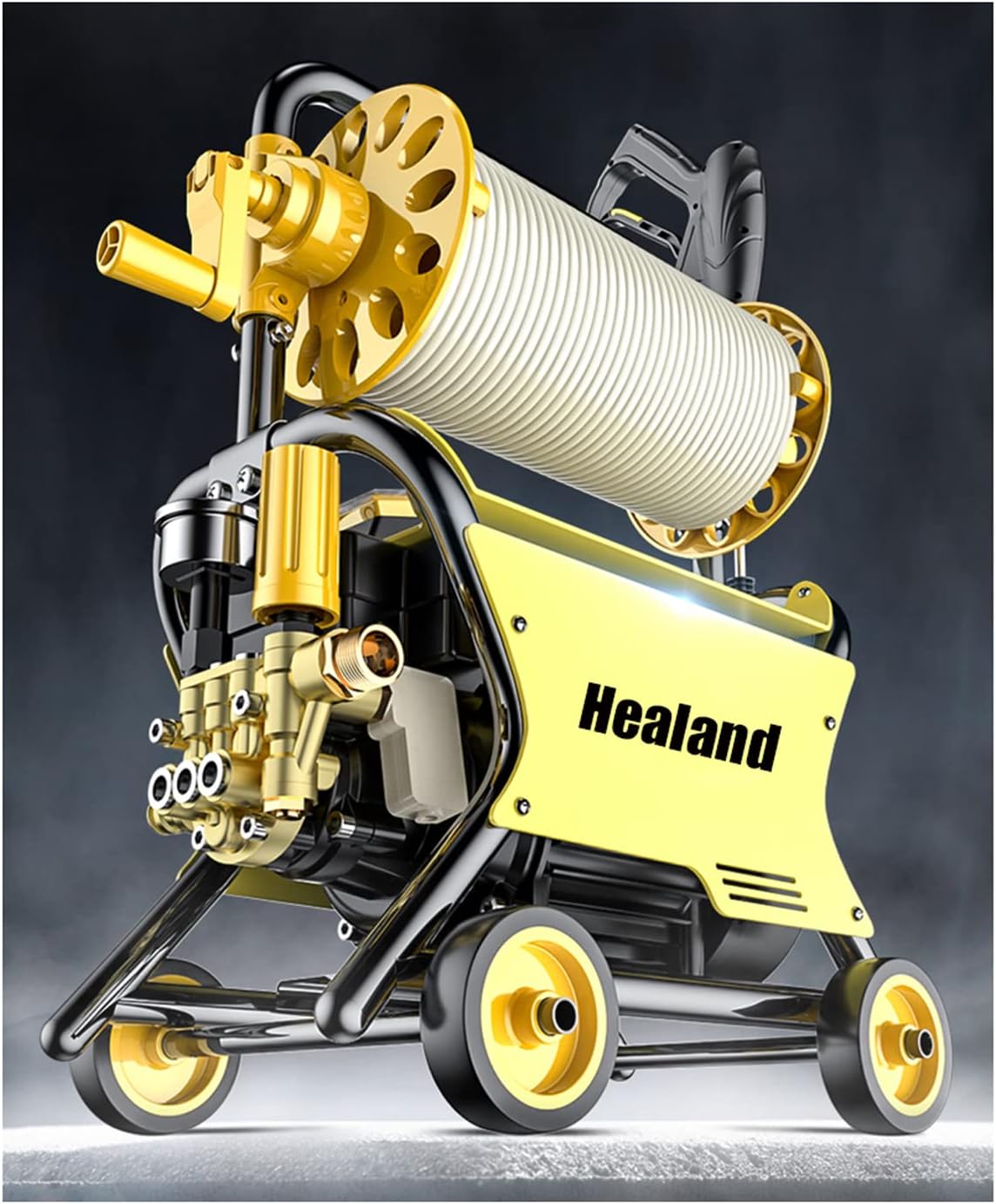 130 Bar Portable Car Wash Machine, High-Pressure Washer, 220V Foam Gun, Automatic Car Wash Foam Generator, Water Pump, Cleaning Tools